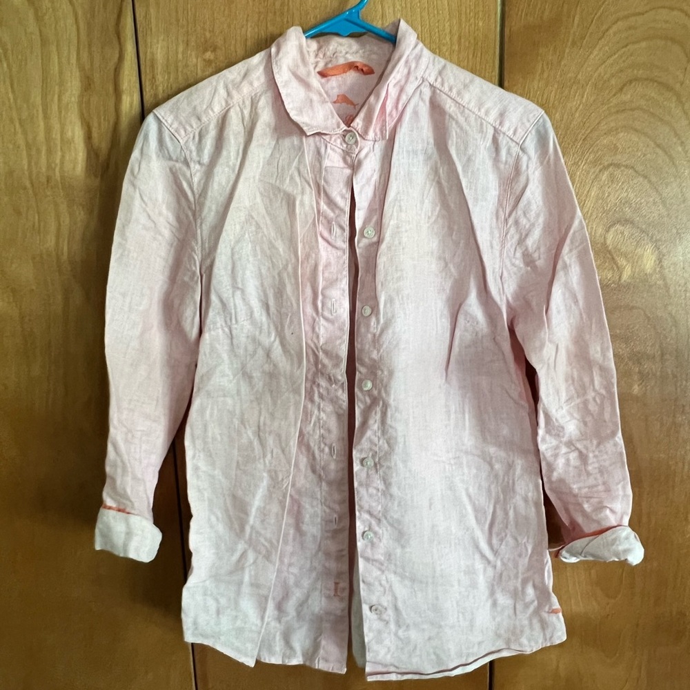 Tommy Bahama Linen shirt Pink Size XS
